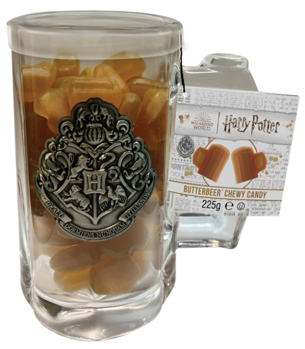 Harry Potter Boccale vetro con stemma e sottobicchiere
